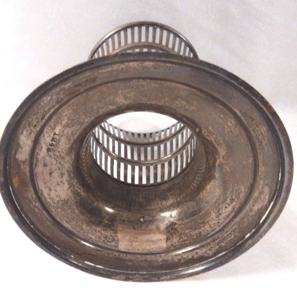 VTG Antique Late 1800's Watson Pierced Sterling Silver Vase Holder 2.7oz - Picture 7 of 10